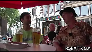 Nice tattooed mature hooker sucks rod and gets pussy cracked